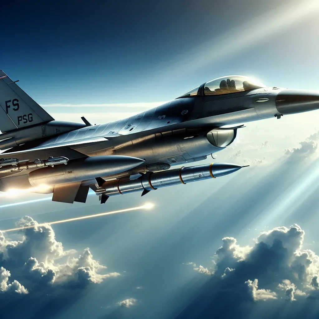 Caça F-16 da Força Aérea dos EUA amplia poder de ataque com míssil antinavio Harpoon